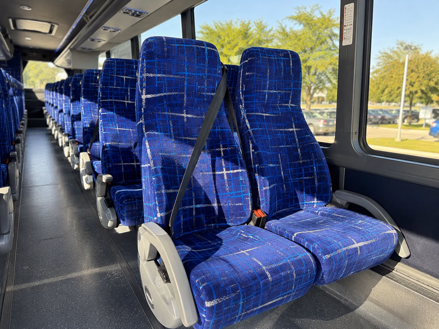 colton charter bus rental inside