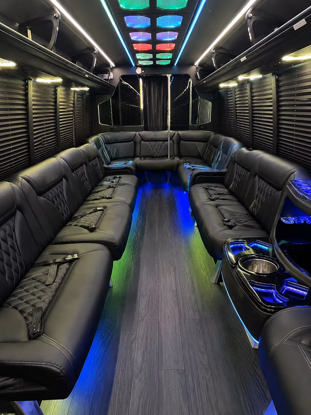 highland 20 passenger party bus interior