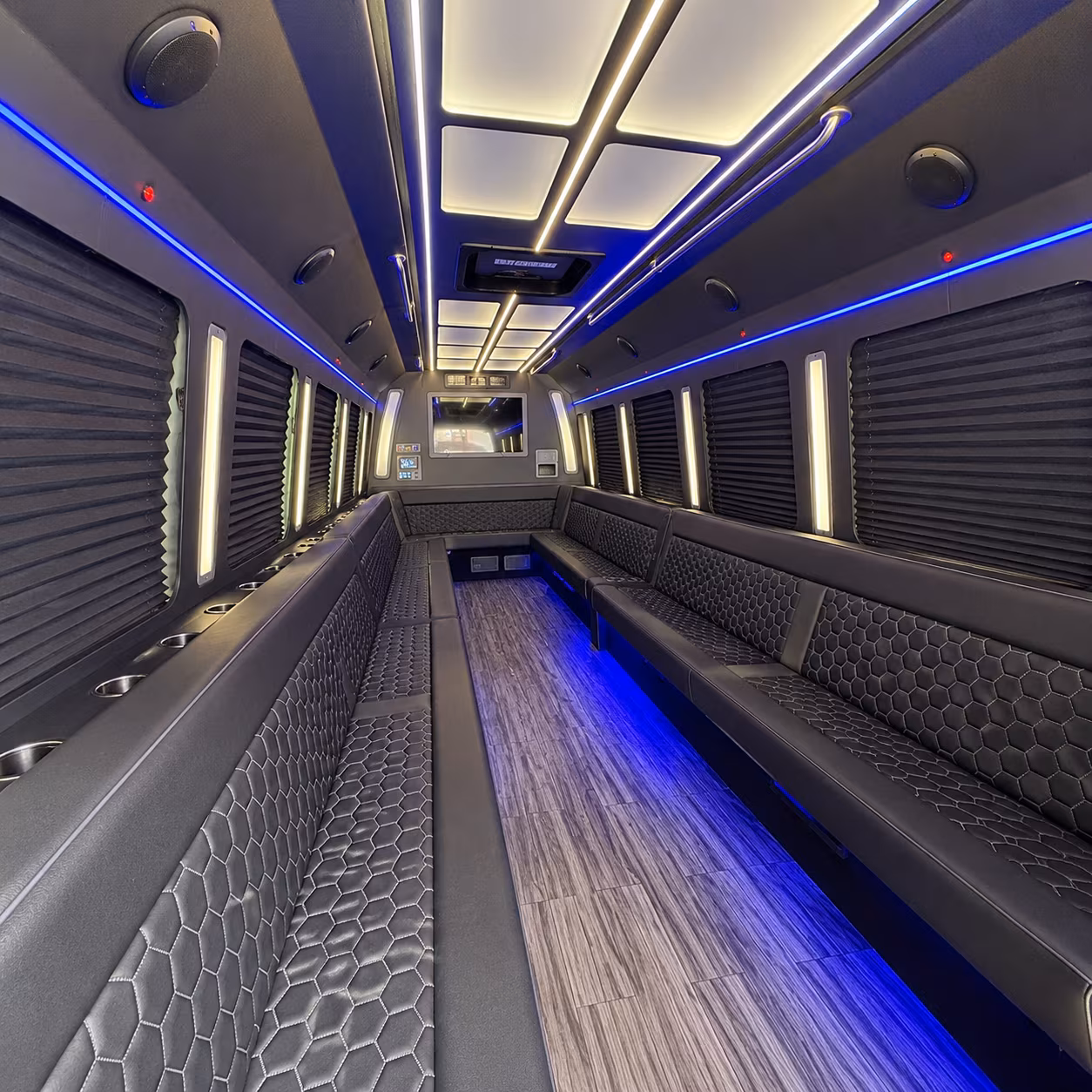 highland 30 passenger party bus interior