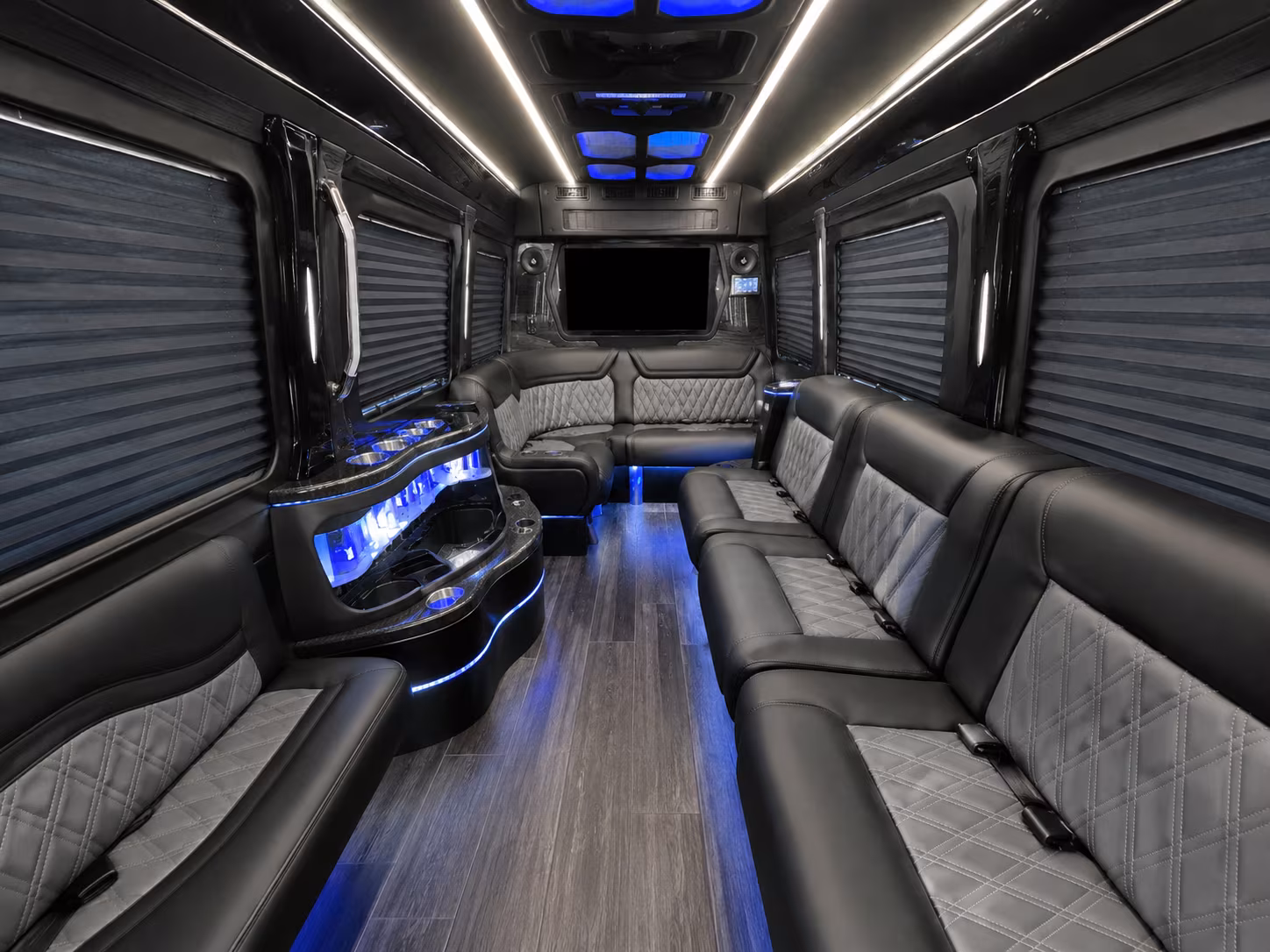highland 40 passenger party bus inside