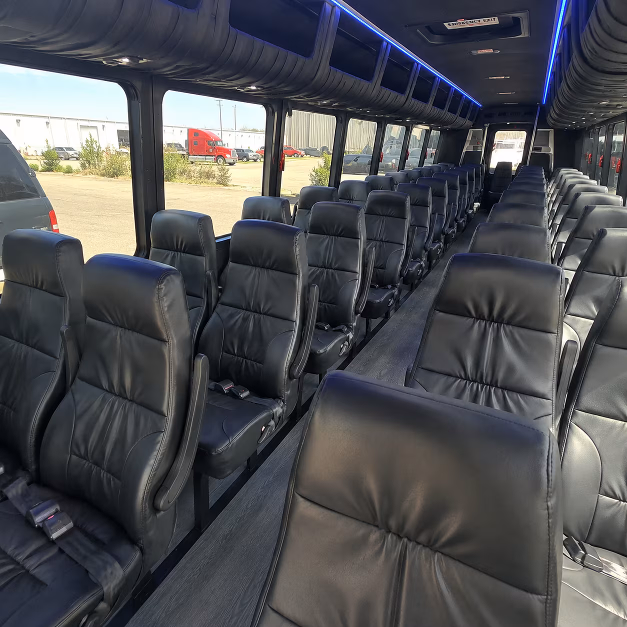 highland concert transportation onboard seating