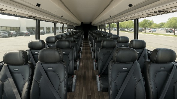 Interior of Charter Bus Company Highland's 15 Passenger Minibus in Highland