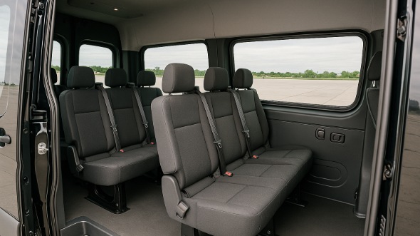 highland sprinter van with driver inside